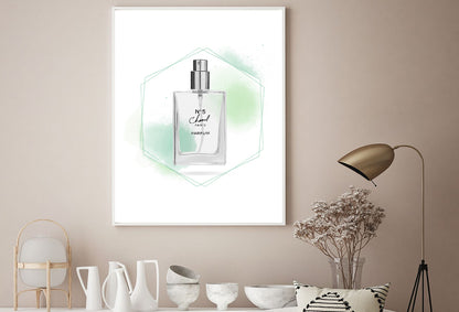 Perfume Bottle & Heptagon Design Print 100% Australian Made