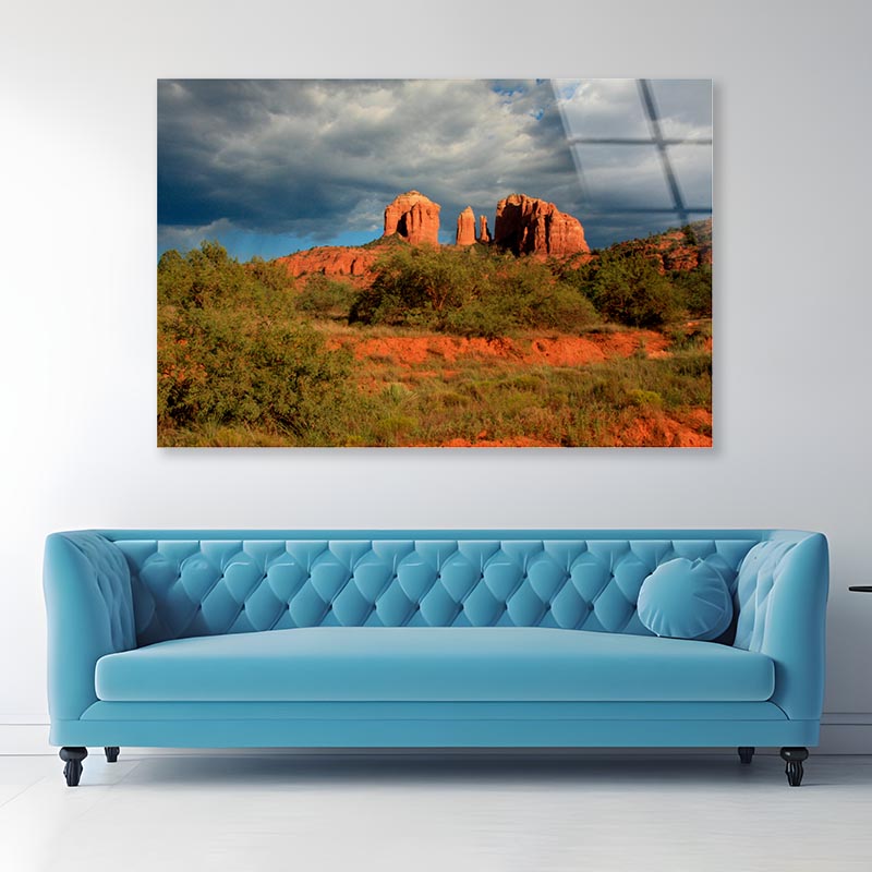 Sedona Lanscapes Acrylic Glass Print Tempered Glass Wall Art 100% Made in Australia Ready to Hang