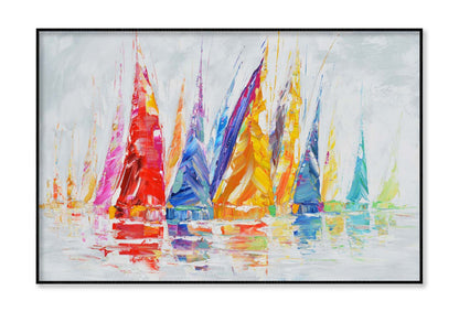 A Colorful Combination of Sailboat Wall Art Limited Edition High Quality Print