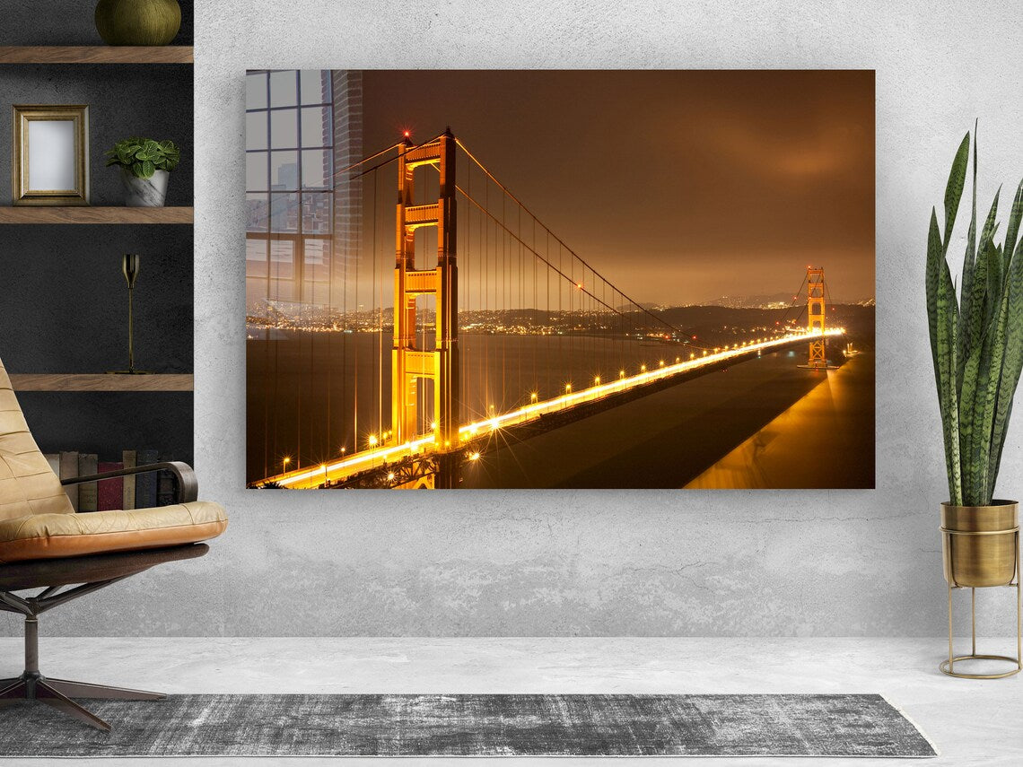 Golden Gate Bridge UV Direct Aluminum Print Australian Made Quality