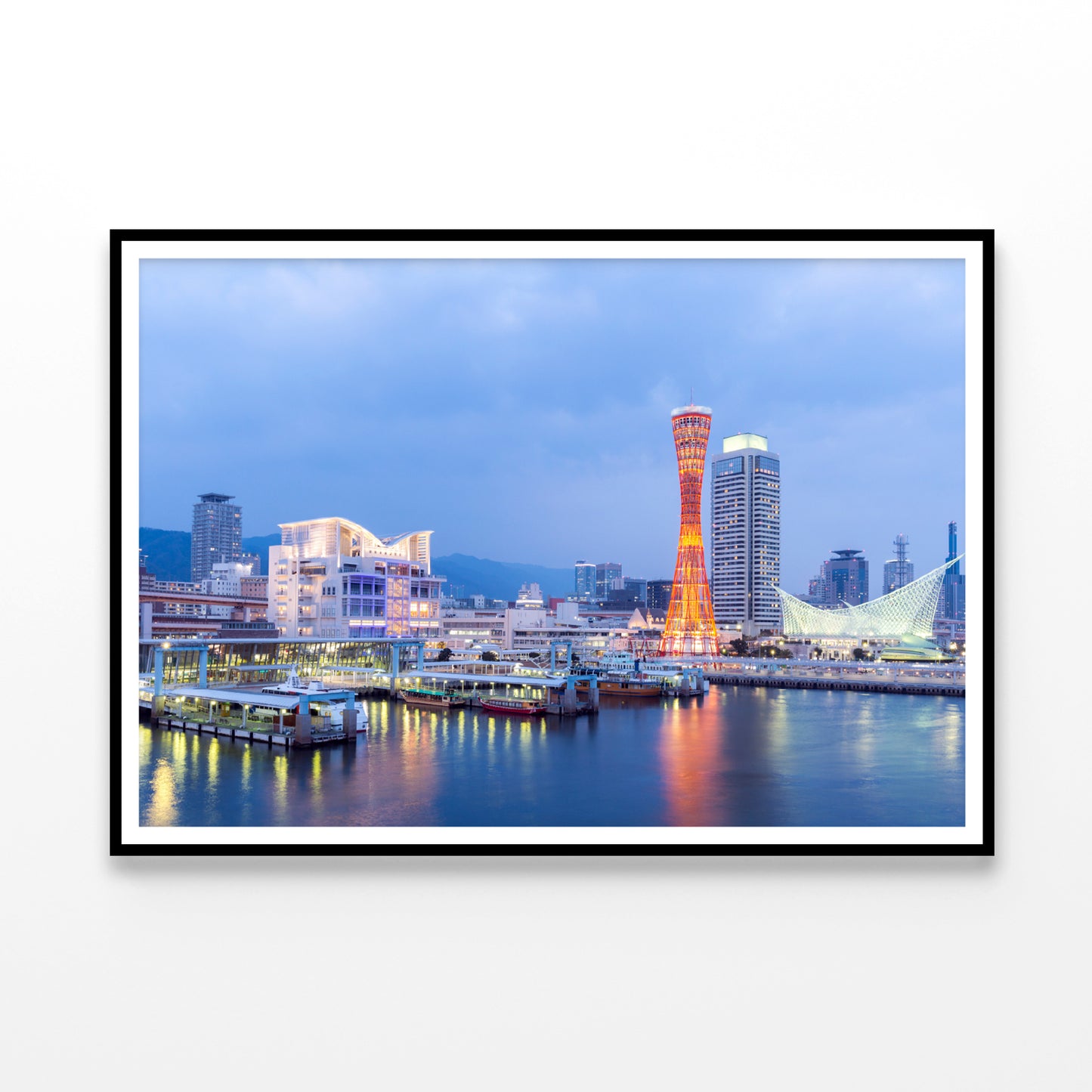 Yacht And Boats in the Kobe Port Home Decor Premium Quality Poster Print Choose Your Sizes