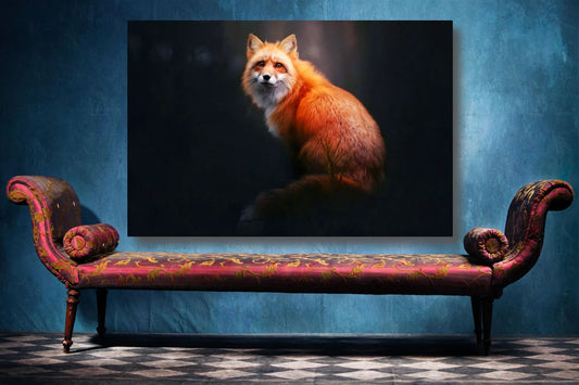 Fox Wall Art UV Direct Aluminum Print Australian Made Quality