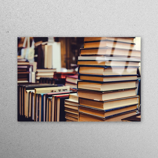 Book Lover Gift Acrylic Glass Print Tempered Glass Wall Art 100% Made in Australia Ready to Hang