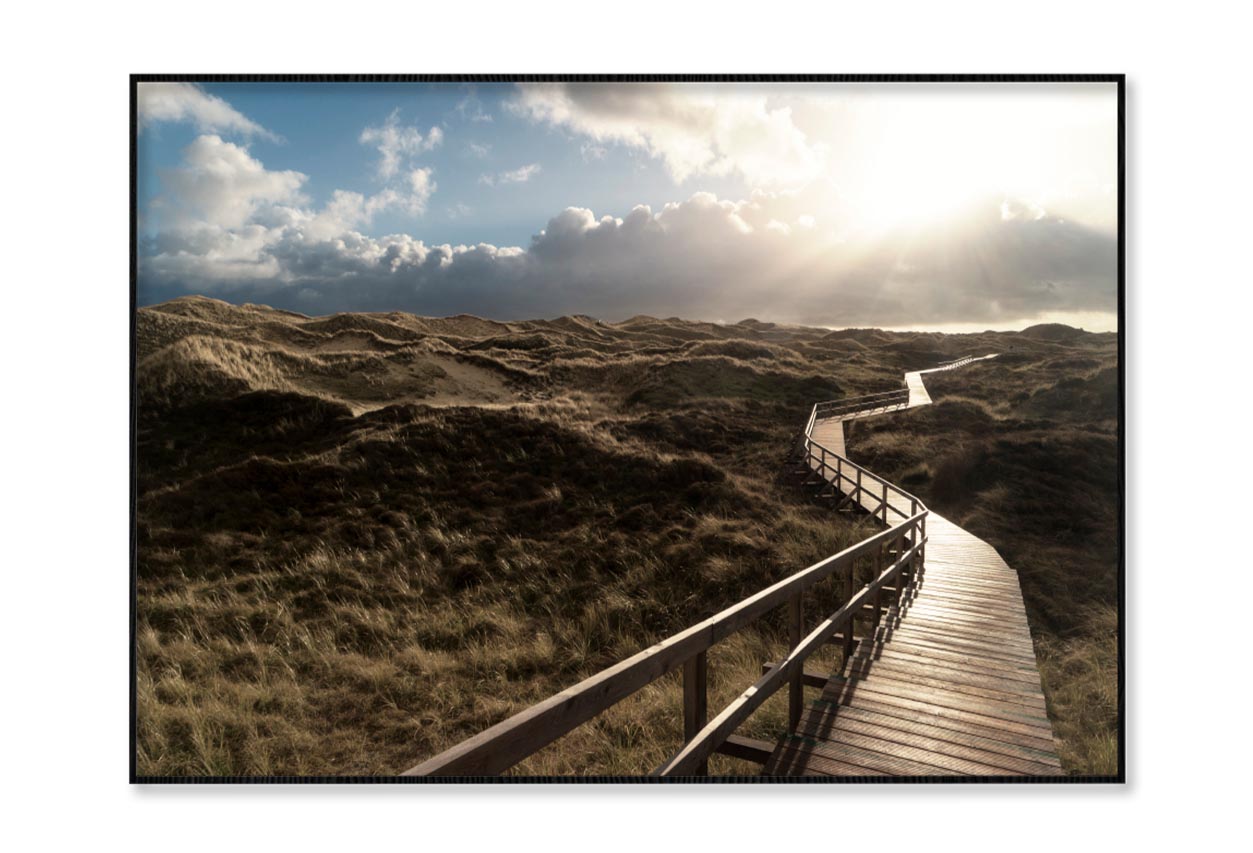 Dunes On the North Frisian Island Amram in Germany Home Decor Premium Quality Poster Print Choose Your Sizes