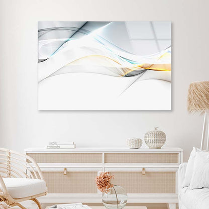 Elegant Abstract Design Acrylic Glass Print Tempered Glass Wall Art 100% Made in Australia Ready to Hang