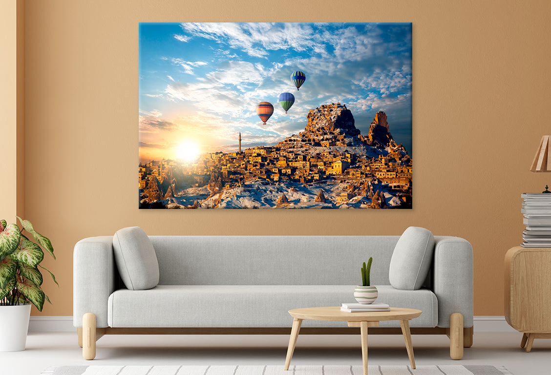 Hot Air Balloon over Cappadocia Wall Art Decor 100% Australian Made