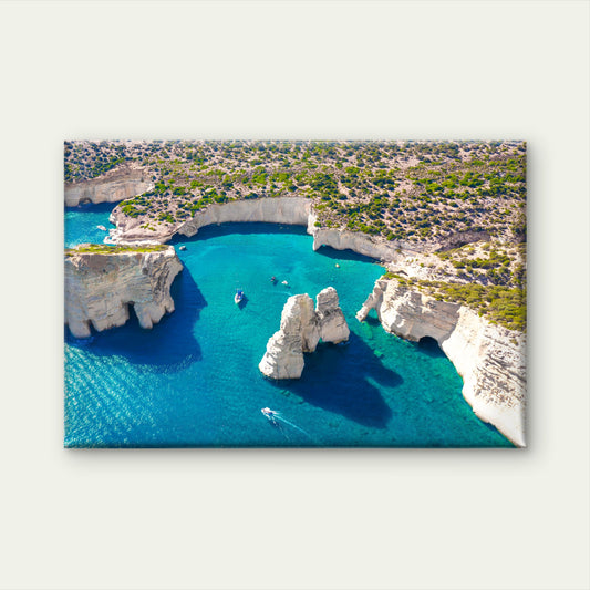 Kleftiko Bay Milos Island Greece Wall Art Decor 100% Australian Made