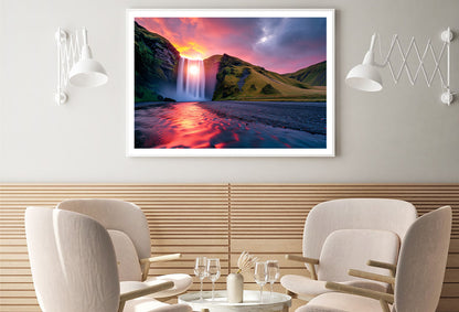 Amazing Views With and Waterfall Home Decor Premium Quality Poster Print Choose Your Sizes