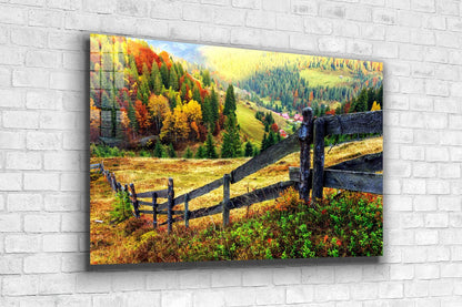 Woodland Autumn Forest UV Direct Aluminum Print Australian Made Quality