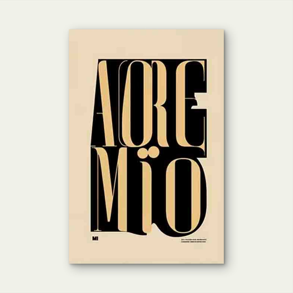 Bold Artistic Typography Design Metal Print Ready to Hang