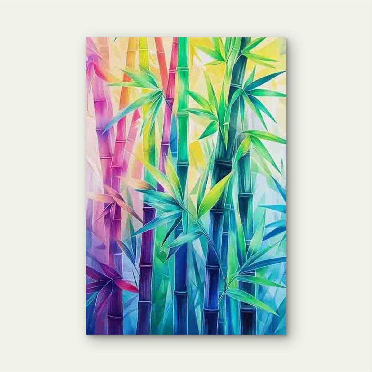 Vibrant Geometric Abstract 60x90cm Metal Print Ready to Hang