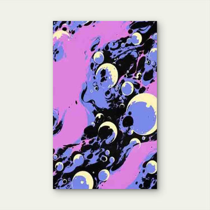 Minimalist Abstract Neutral & Bubble Metal Print Ready to Hang