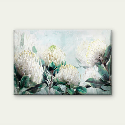 Neutral Color Protea Flowers Painting Wall Art Decor 100% Australian Made