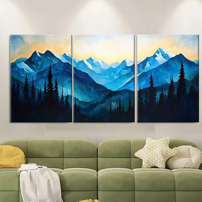 3pcs Rocky Mountain National Park Metal Print Ready to Hang Art