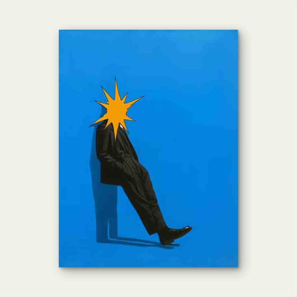 Abstract Star Figure 60x90cm Metal Print Ready to Hang