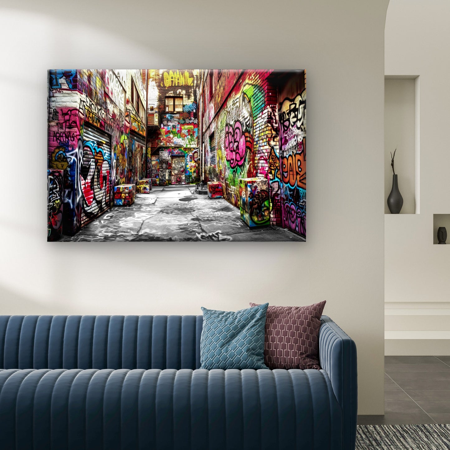 Modern Graffiti Street Painting Wall Art Decor 100% Australian Made