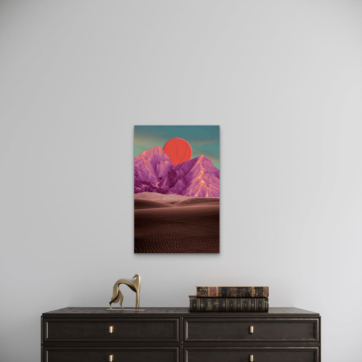 Surreal, Psychedelic Landscape 60x90cm Metal Print Ready to Hang
