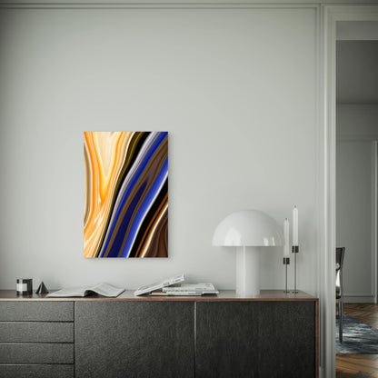Colorful Abstract Background With a Blue 60x90cm Metal Print Ready to Hang