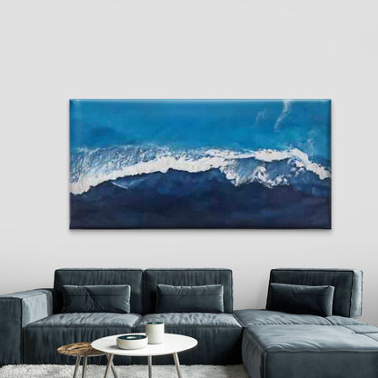 Ocean Waves And Sea Water Wall Art Canvas Office Home Room Framed 120x60cm