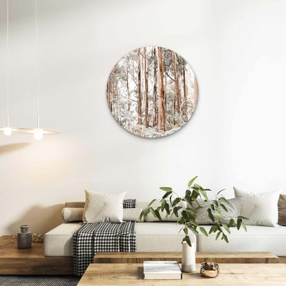 Pastel Colored Gum Tree Forest Acrylic Glass Rounded Print Tempered Glass Wall Art 100% Made in Australia Ready to Hang