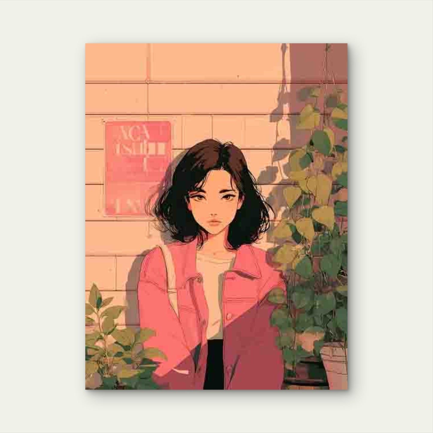 What If Everything Goes Well Pink 60x90cm Metal Print Ready to Hang