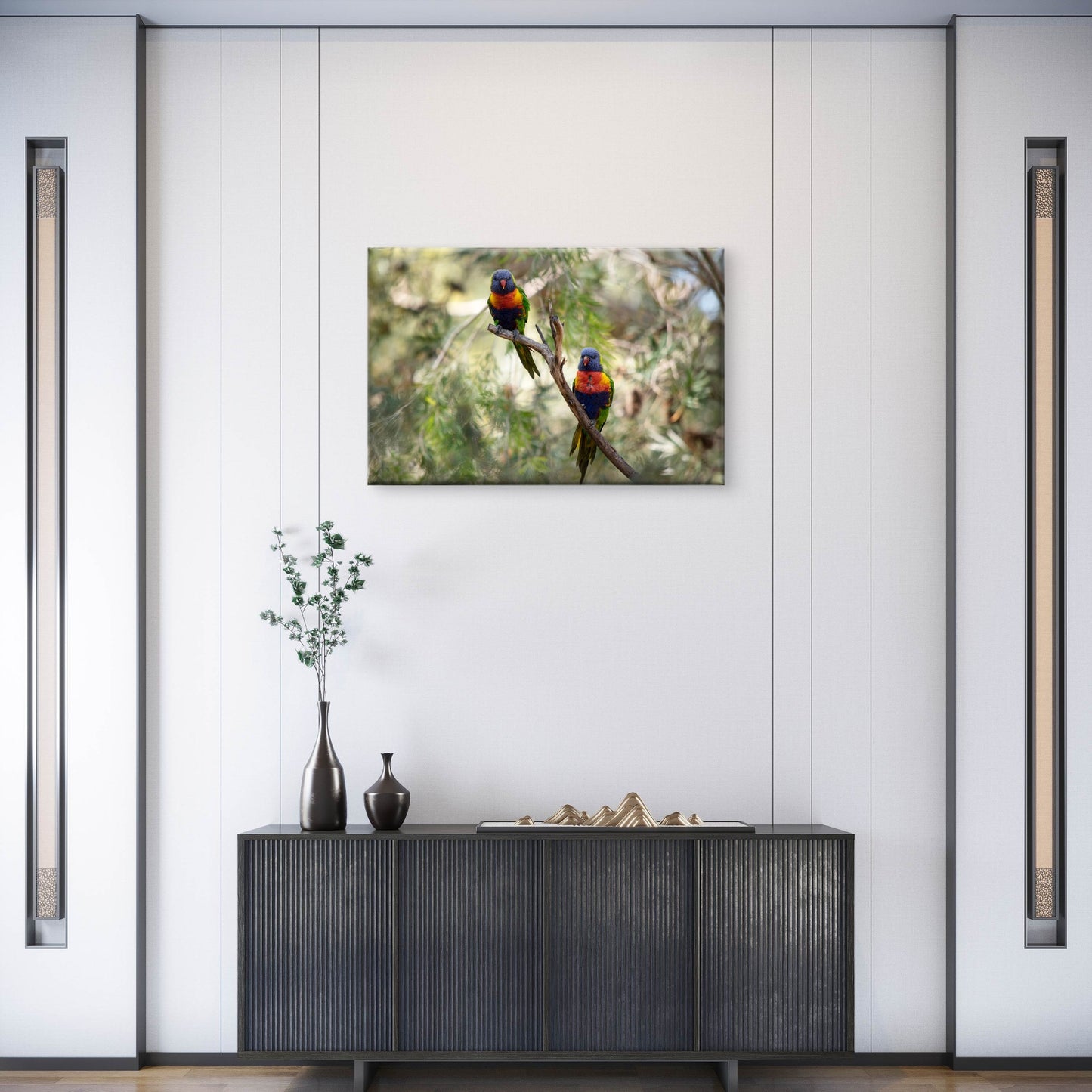 Rainbow Lorikeet Bright Plumage Australia Wall Art Decor 100% Australian Made