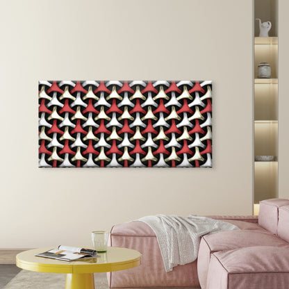 Geometric Weave Abstract Wall Art Canvas Office Home Room Framed 120x60cm