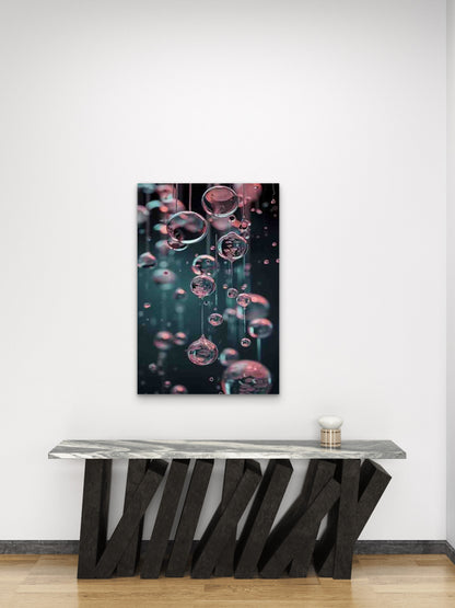 Dynamic Water Drop 60x90cm Metal Print Ready to Hang