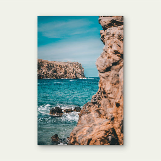 Scenic View Of Cala Domestica Italy 60x90cm Metal Print Ready to Hang