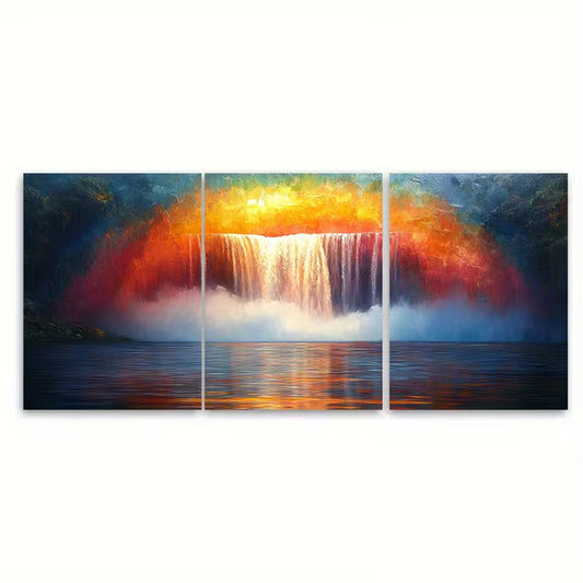 3pcs Rainbow Metal Print Ready to Hang Art