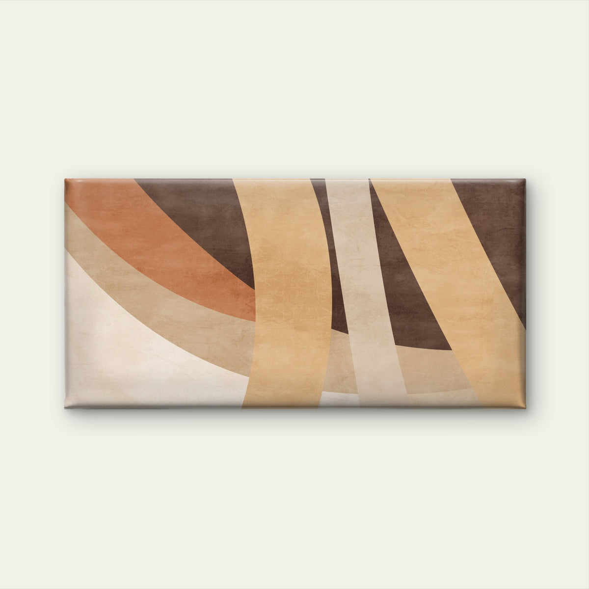 Modern Boho Terracotta Abstract Wall Art Canvas Office Home Framed 120x60cm