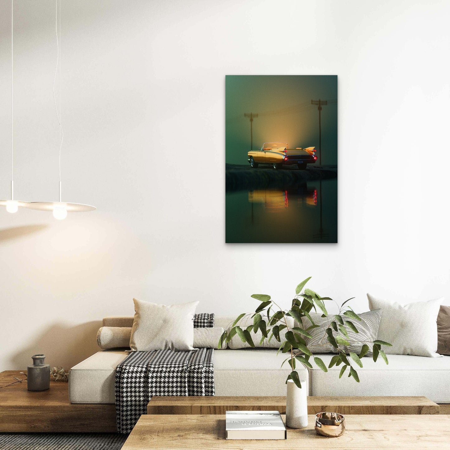 1959 Cadillac Eldorado Biarritz Convertible 60x90cm Metal Print Ready to Hang