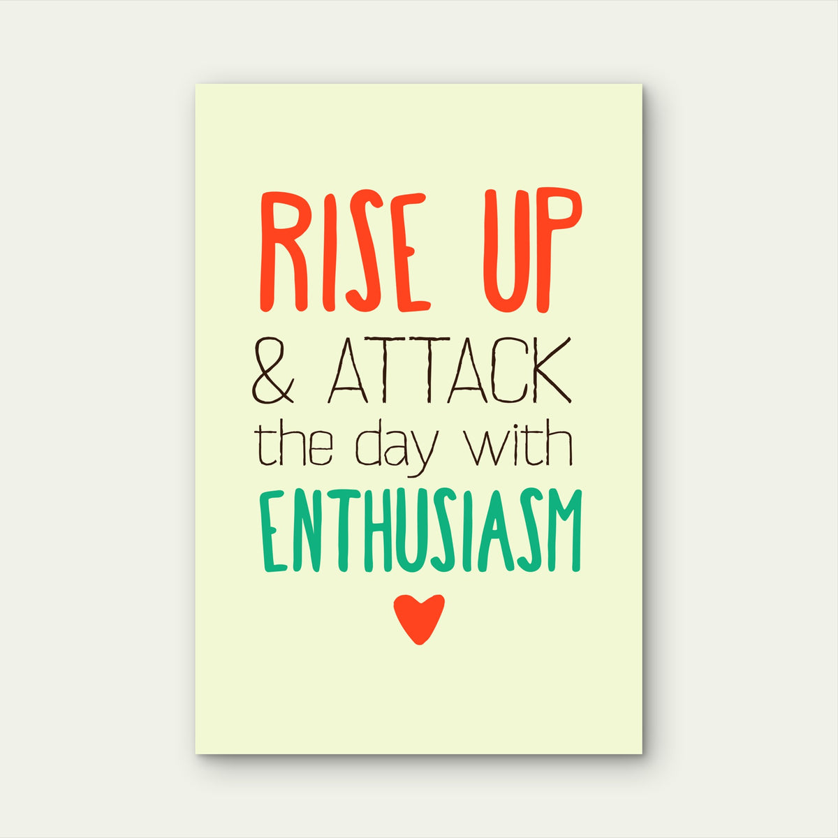 Motivational Positive Message 40x60cm Metal Print Ready to Hang