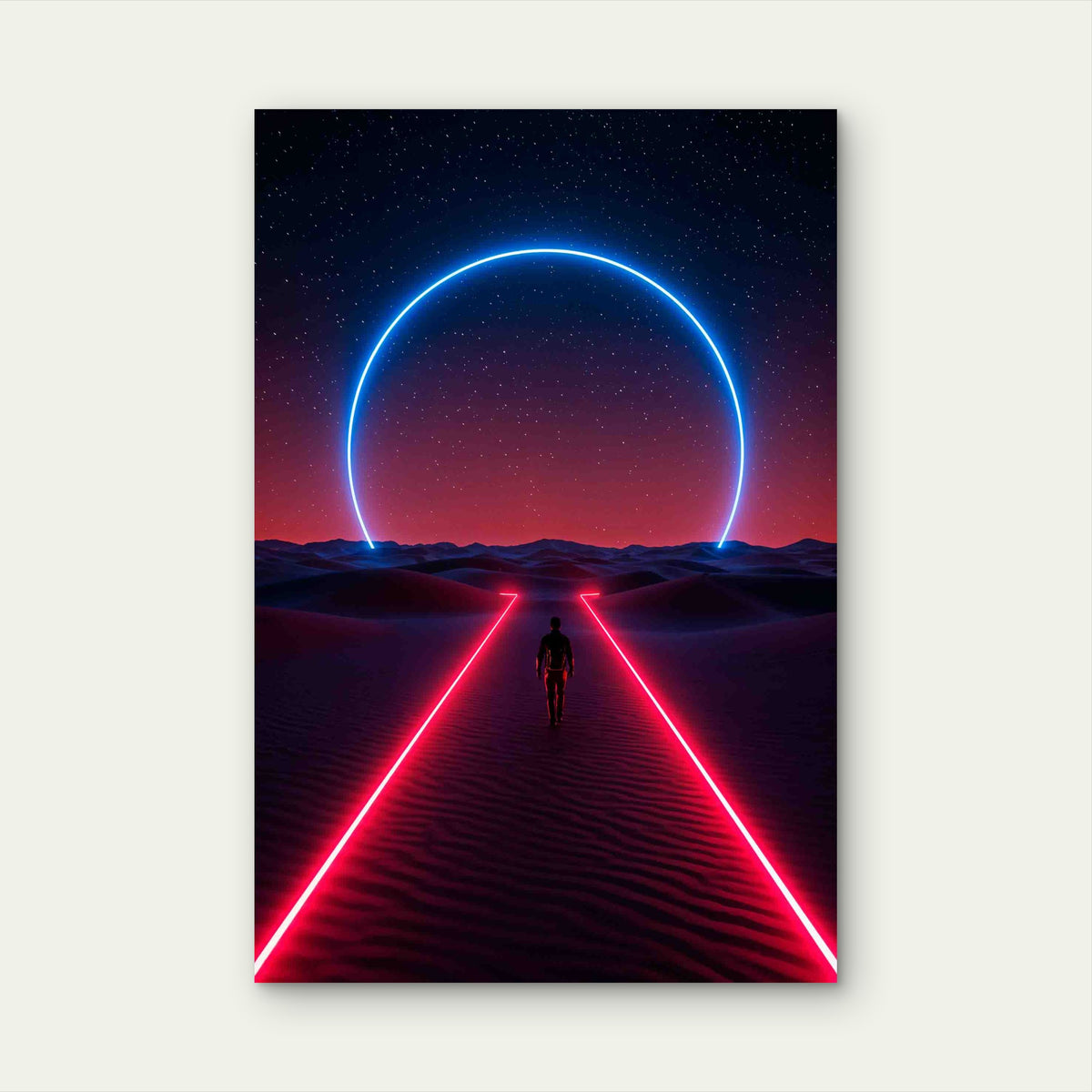 Abstract Creative Illustration 40x60cm Metal Print Ready to Hang