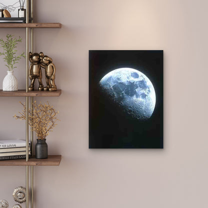 The Pale Dot and Earthrise Photos 60x90cm Metal Print Ready to Hang