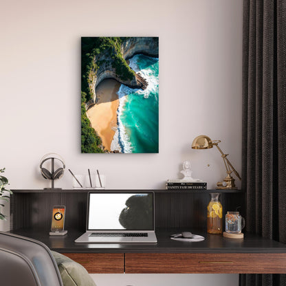 Beautiful Nature Aerial View 40x60cm Metal Print Ready to Hang