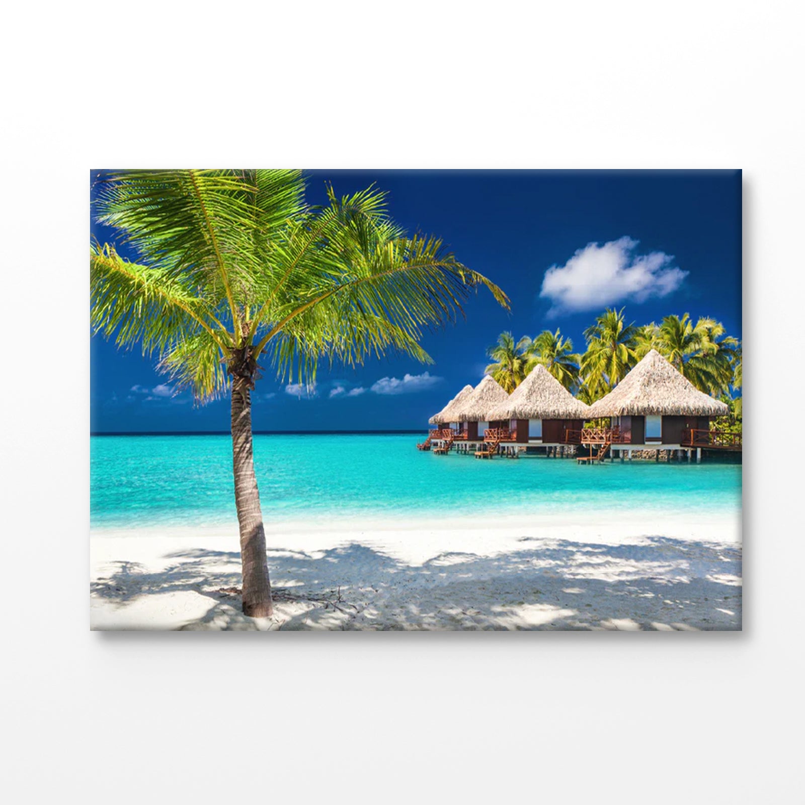 Bella Home Tropical Island & Palm Trees Print Canvas Ready to hang