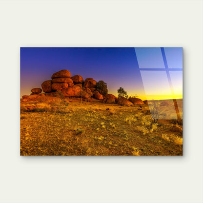 Devils Marbles NT Outback Karlu Karlu Acrylic Glass Printing Wall Art Australian Made Quality