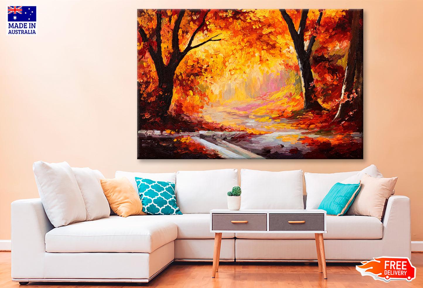 Autumn Forest Oil Painting Wall Art Limited Edition High Quality Print