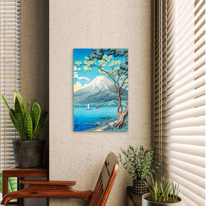 Mount Fuji & Cherry Blossoms Japan 40x60cm Metal Print Ready to Hang