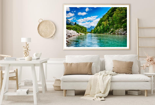 Oca River And Alps Mountain View  Home Decor Premium Quality Poster Print Choose Your Sizes