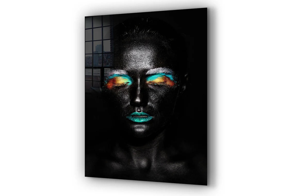 Black Woman Abstract UV Direct Aluminum Print Australian Made Quality