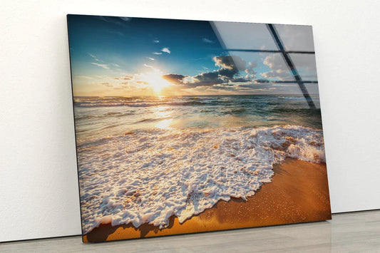 Sunny Day Sea Scenery UV Direct Aluminum Print Australian Made Quality