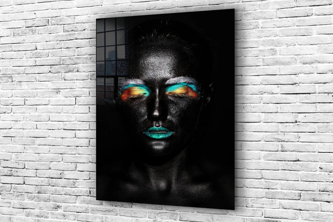 Black Woman Abstract UV Direct Aluminum Print Australian Made Quality