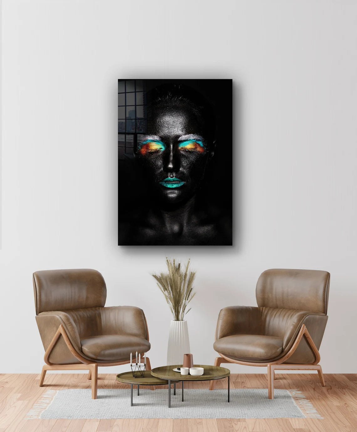 Black Woman Abstract UV Direct Aluminum Print Australian Made Quality