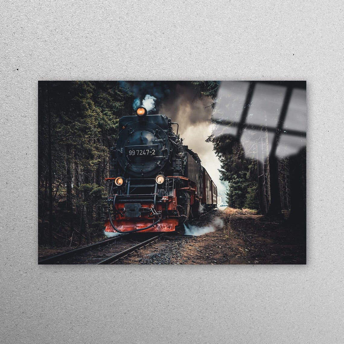 Train View Wall Art Acrylic Glass Print Tempered Glass Wall Art 100% Made in Australia Ready to Hang