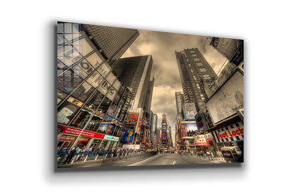 City Street Cloudy Sky UV Direct Aluminum Print Australian Made Quality