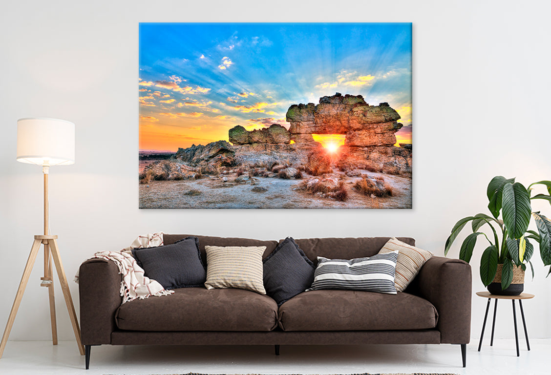 Sunset at La Fenetre, Isalo Wall Art Decor 100% Australian Made