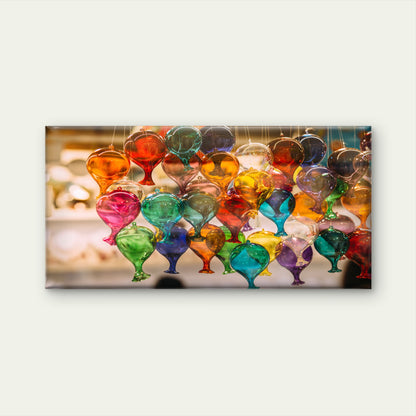 Venetian Murano Glass Bulbs Wall Art Canvas Office Home Room Framed 120x60cm