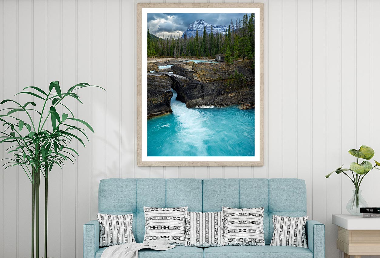 River Flows Down From Mountains Home Decor Premium Quality Poster Print Choose Your Sizes